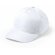 Gorra básica de algodón en 5 paneles blanca barata