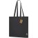 Bolsa Lovarin algodón reciclado con asas largas reforzadas Negro
