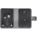 Cargador inalámbrico Zakary 15W con conexión múltiple RPET Gris