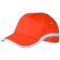 Gorra con acabados combinados de algodón naranja barata