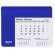 Alfombrilla calendario Rendux con impresión sobre superficie PVC Azul