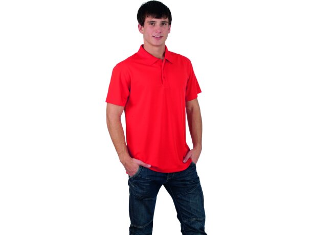 Polo de manga corta tejido técnico unisex 180 gr