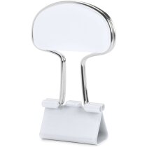Clip portanotas en forma de pinza blanca personalizado