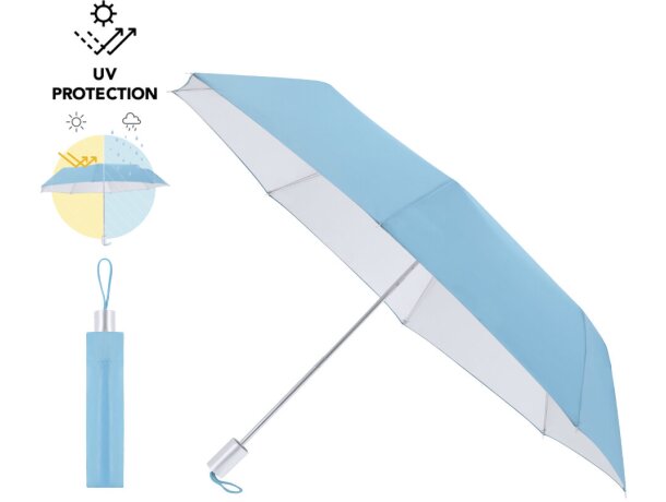 Paraguas Winsler con protección solar upf50 y varillas metal detalle 1