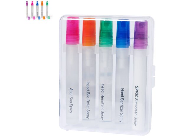 Set Yohan de protección solar y cuidado personal con 5 sprays detalle 1