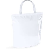 Bolsa nevera de non woven laminado blanca barata