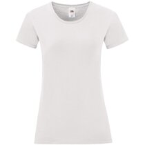 Camisetas para mujer blanca Iconic de Fruit Of The Loom ajuste perfecto