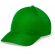 Gorra de 6 paneles de microfibra verde personalizada