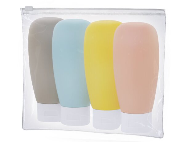 Neceser de viaje Samir transparente con botes incluidos detalle 1