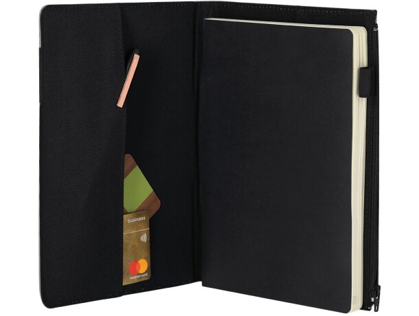 Bloc notas con funda Katz RPET reciclado y bolsillo detalle 3