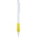 Portaminas personalizado blanco con grip a color personalizado amarillo
