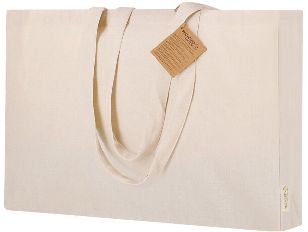 Bolsa Tremul algodón reciclado con fuelle y asas reforzadas detalle 4