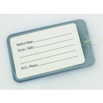 Identificador de pvc con dibujo de avión personalizado