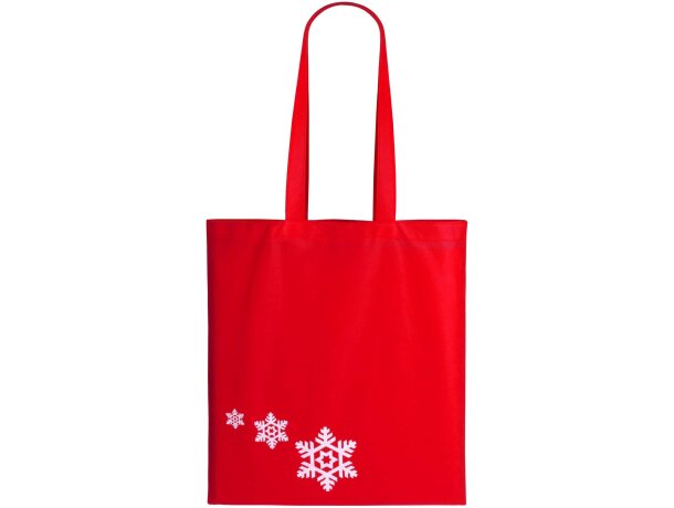 Bolsa navideña con copos de nieve Bolsa navideña con copos de nieve