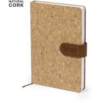 Agenda personalizada corcho natural A5 cierre magnético sostenible 495g