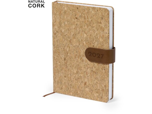 Agendas con logotipo Flinex A5 corcho natural día página detalle 1