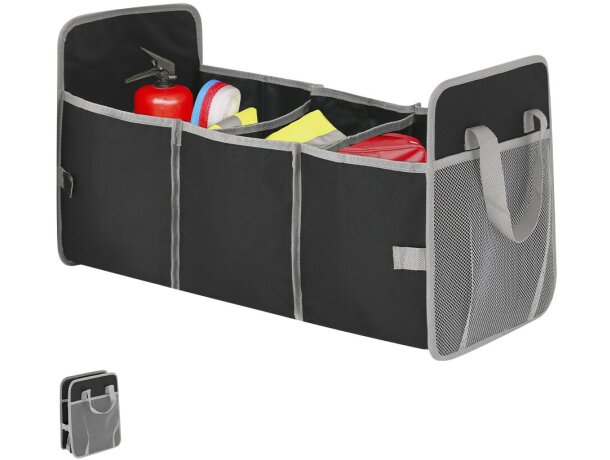 Organizador Rocel de poliéster reciclado con tres compartimentos detalle 1