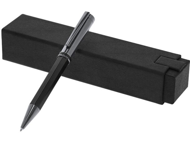 Bolígrafo Baray de aluminio y acero con mecanismo giratorio detalle 1