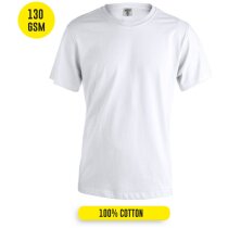 Camisetas manga corta unisex de algodón ring spun 130 g/m2 Keya