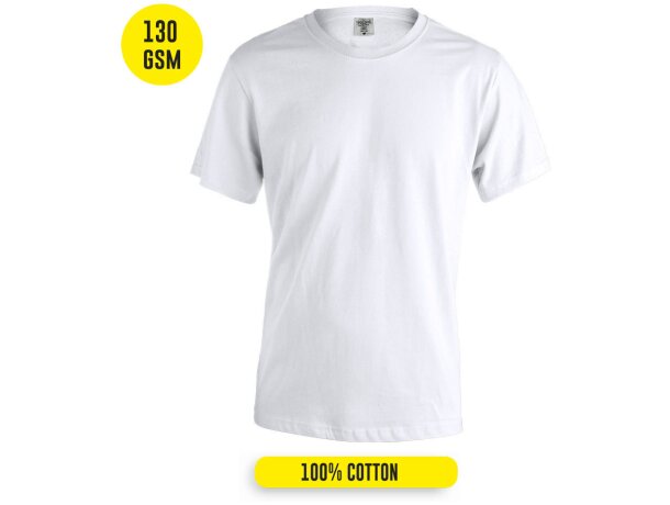 Camiseta Adulto Blanca "keya" Mc130 camiseta Keya 130 gr blanco