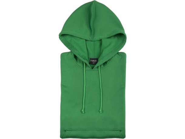 Sudadera Theon de poliester con capucha verde