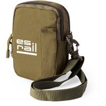 Bandolera Gertler marrón con cremallera ajustable