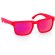 Gafas Bunner de sol con lente cuadrada personalizado rojo