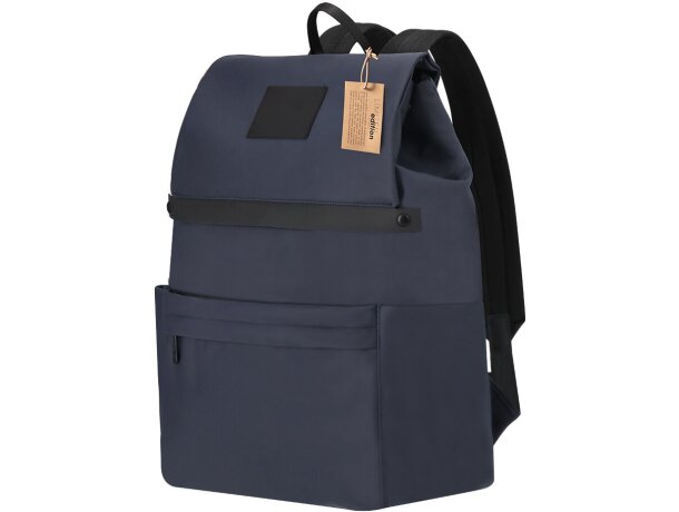 Mochila Salkey marino PU con compartimento acolchado portátil 15 detalle 3