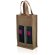Bolsa de fibra natural para 2 botellas