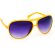Gafas de sol modernas uv 400 amarilla personalizado