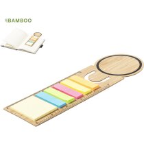 Marcapáginas Tecin de bambú con notas adhesivas