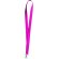 Lanyard economico con enganche metálico personalizado fucsia