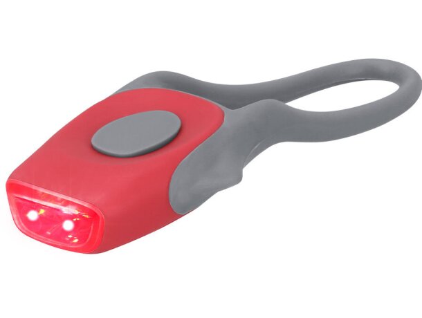 Luz seguridad bicicleta Norint con doble led detalle 3