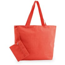Purse bolsa de playa con neceser personalizada blanco