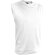 Camiseta técnica sin mangas 135 gr blanca con logo