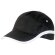 Gorra con acabados combinados de algodón Negro/blanco