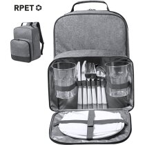 Diseño Kazor mochila nevera RPET gris 2 personas