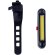 Luz seguridad bici Havu recargable con 10 luces cob blanca roja Negro