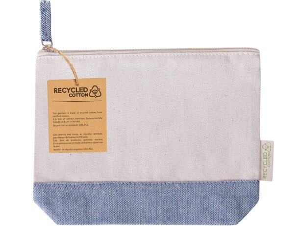 Neceser publicitario Velerox algodón reciclado con cremallera detalle 4