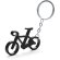Llavero con forma de bicicleta negro