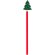 Lápiz de madera navideño