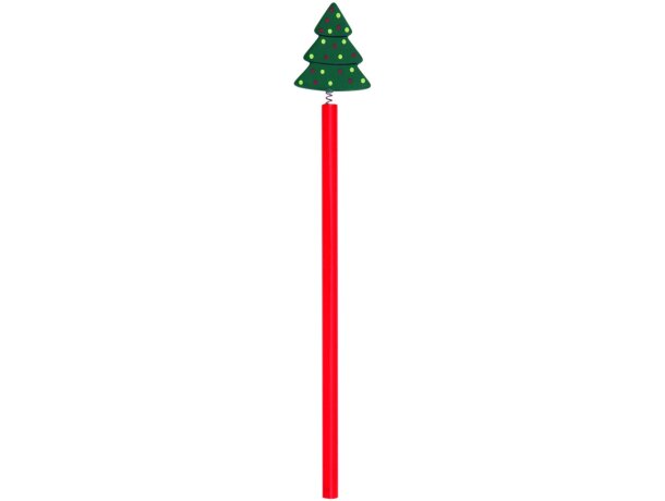 Lápiz de madera navideño