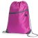 Mochila con cuerdas con cremallera y salida de auriculares fucsia