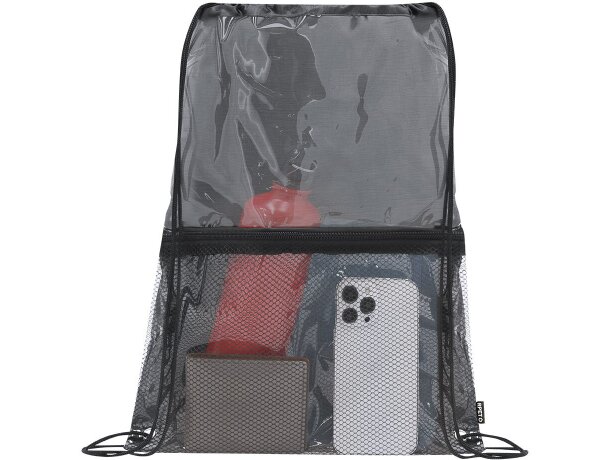 Mochila de cuerdas Lamdy en poliéster rpet reciclado detalle 2