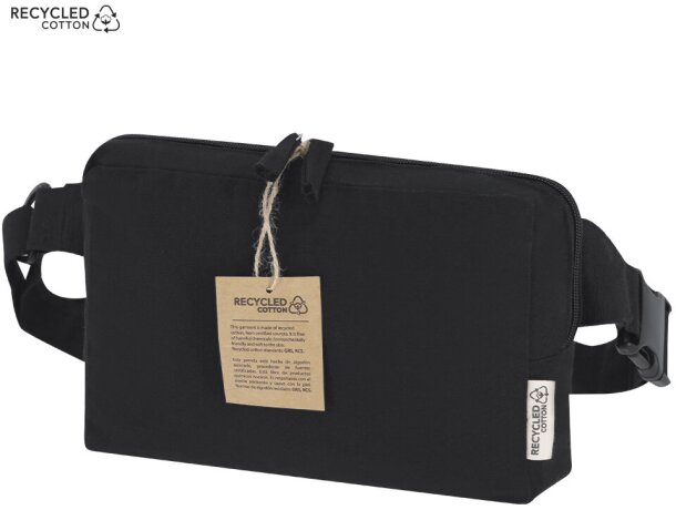Riñonera bandolera Koban en canvas reciclado 300 g/m² detalle 1