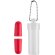 Tapones en tubo con llavero rojo personalizada