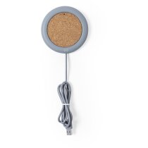 Normux cargador inalámbrico corcho y cemento