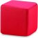 Antiestrés con forma de cubo personalizado rojo