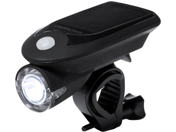 Luz seguridad bici plástico con carga solar detalle 2