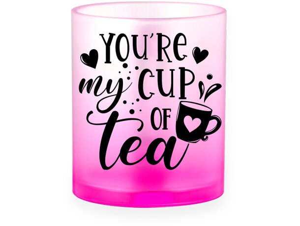 Taza de cristal acabado mate 350ml Osaka detalle 3